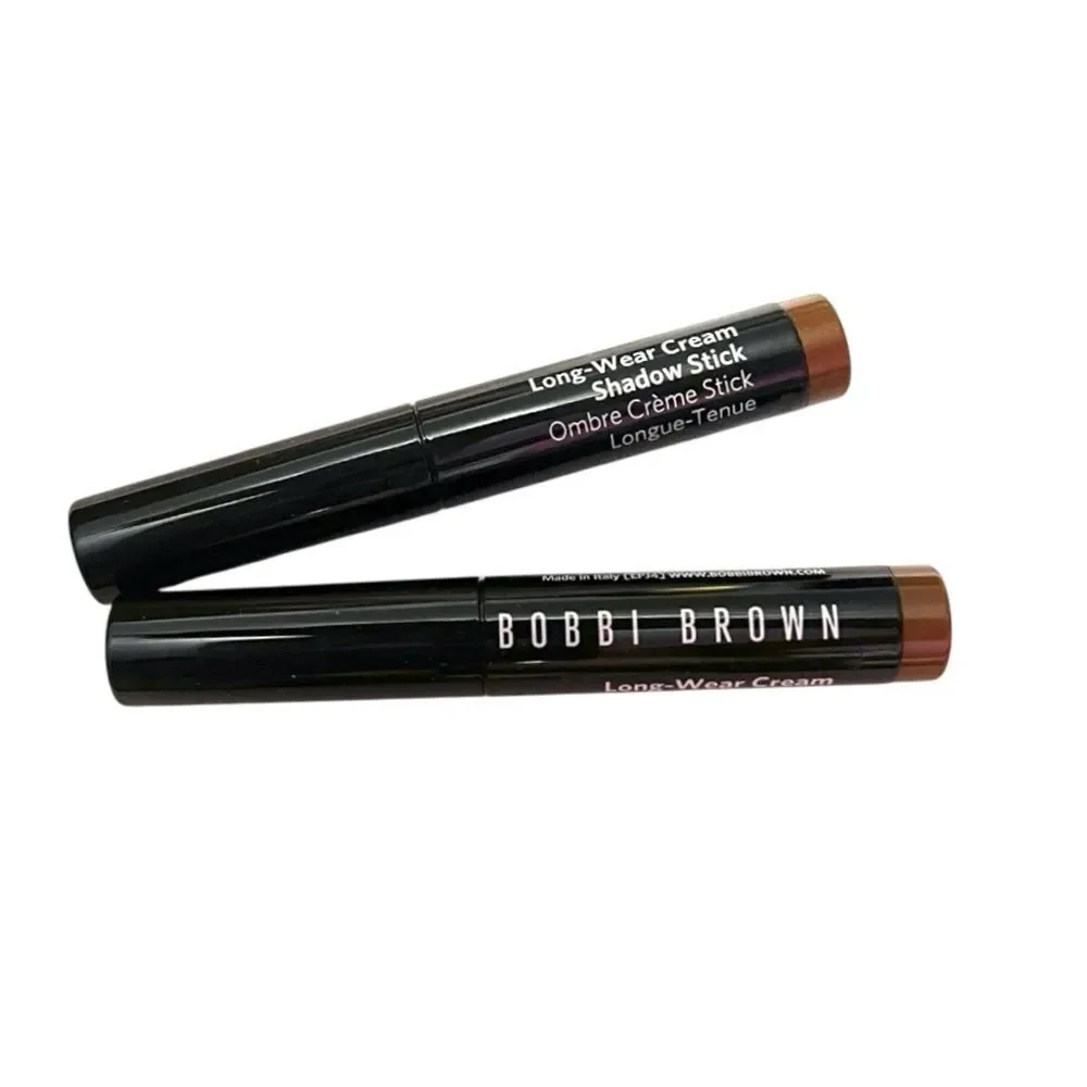 2 Pcs Bobbi Brown Long Wear Waterproof Eyeshadow Stick Golden Bronze Travel Size